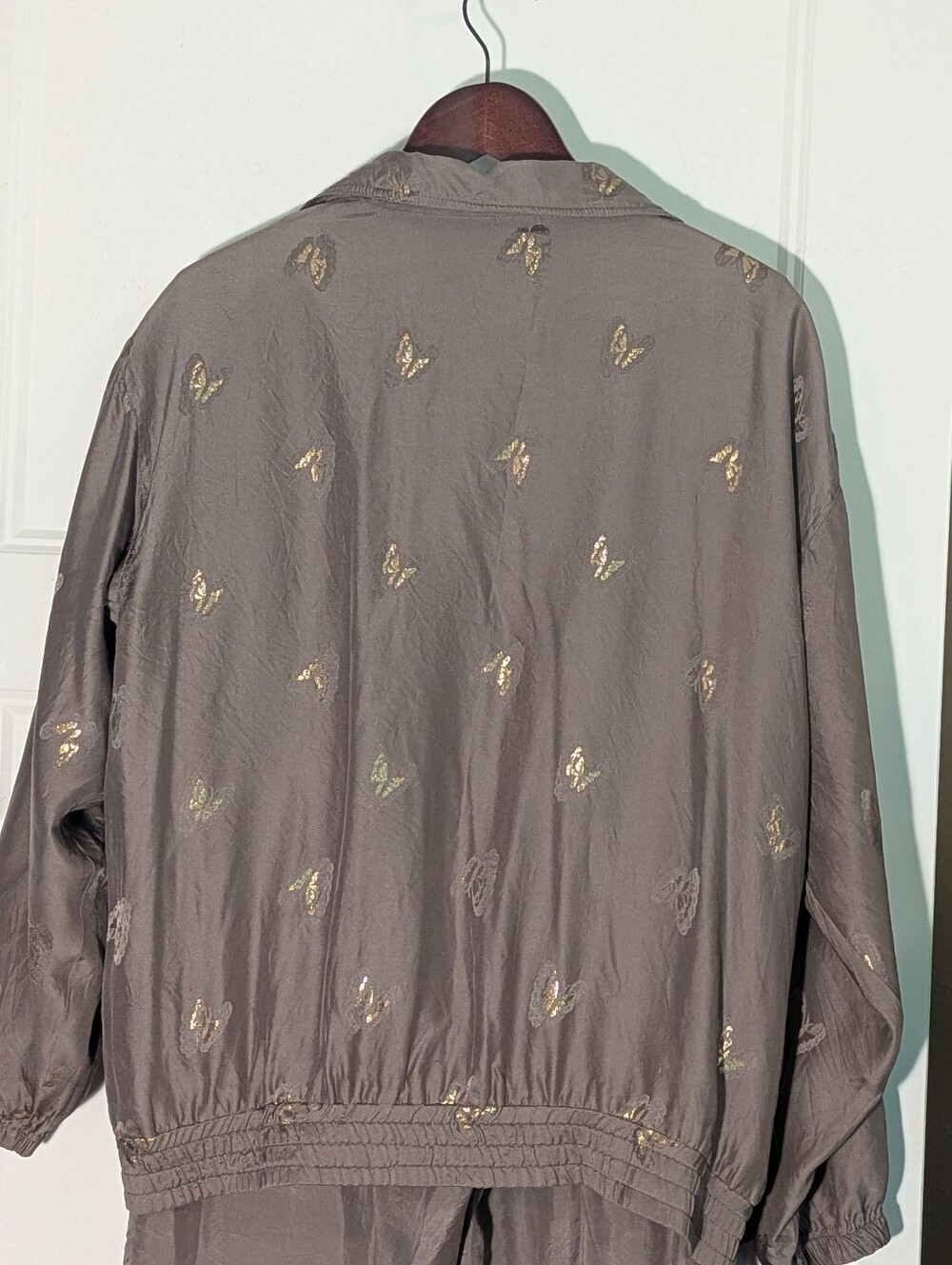 Vintage Women's Two-Piece Silk Lightweight Jacket & Pants Set. Sz Med. - Picture 10 of 16